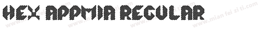 HEX Appmia Regular字体转换